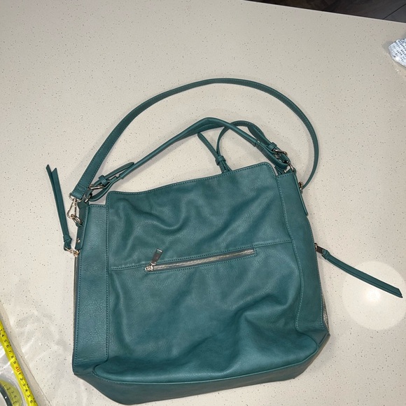 Urban Expressions Taryne Hobo Green Shoulder Bag - Picture 6 of 8